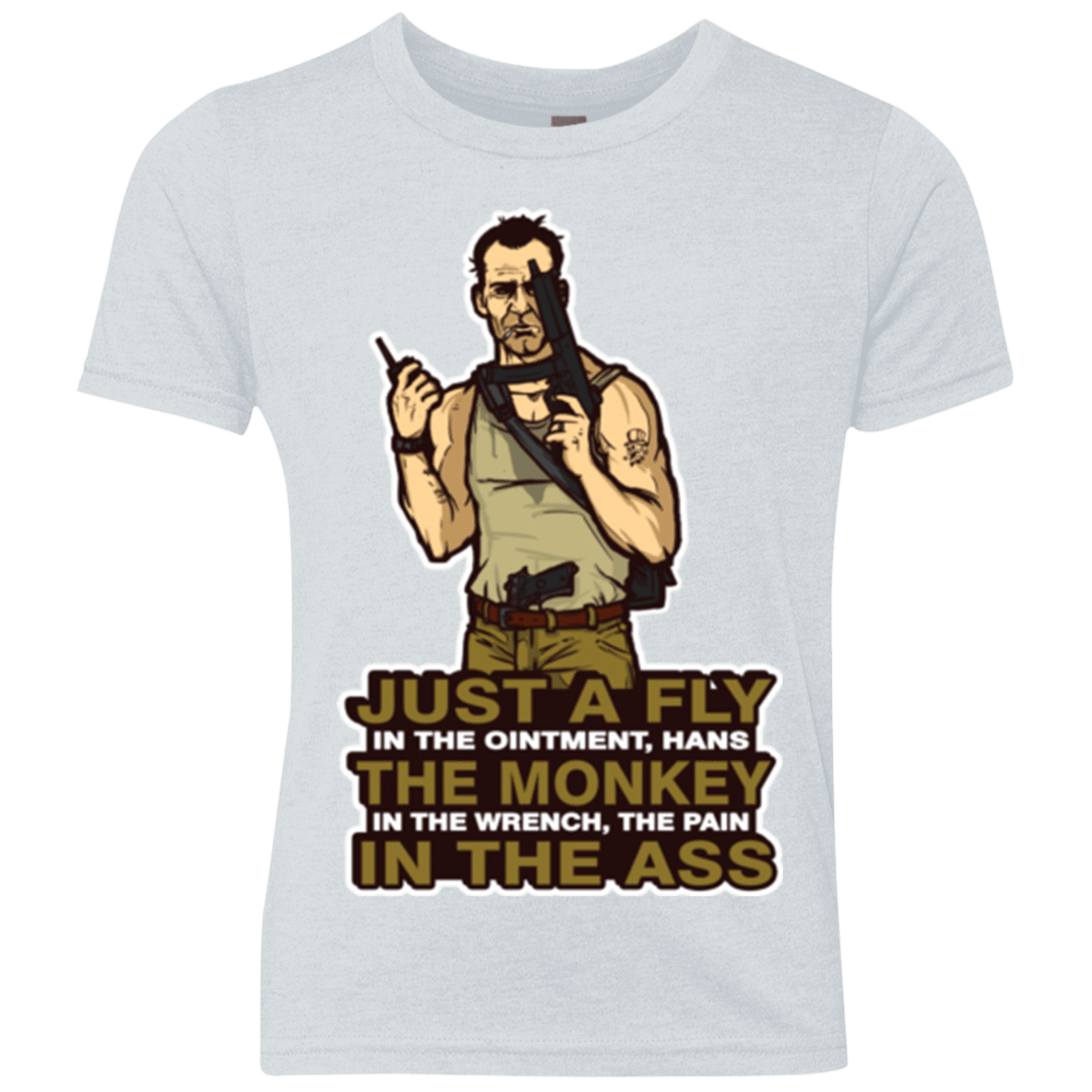 T-Shirts Heather White / YXS Fly In The Ointment Youth Triblend T-Shirt