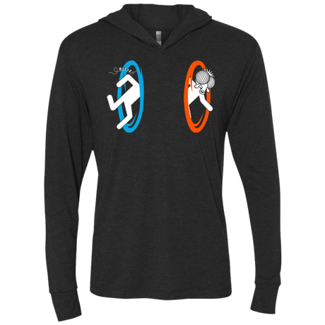 T-Shirts Vintage Black / X-Small Fly trouble Triblend Long Sleeve Hoodie Tee