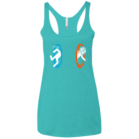 T-Shirts Tahiti Blue / X-Small Fly trouble Women's Triblend Racerback Tank