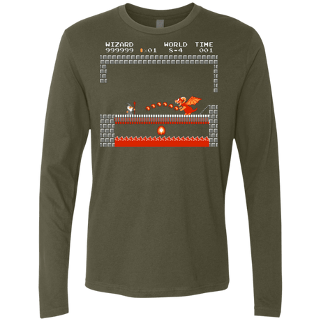 T-Shirts Military Green / Small Fly you fools Men's Premium Long Sleeve