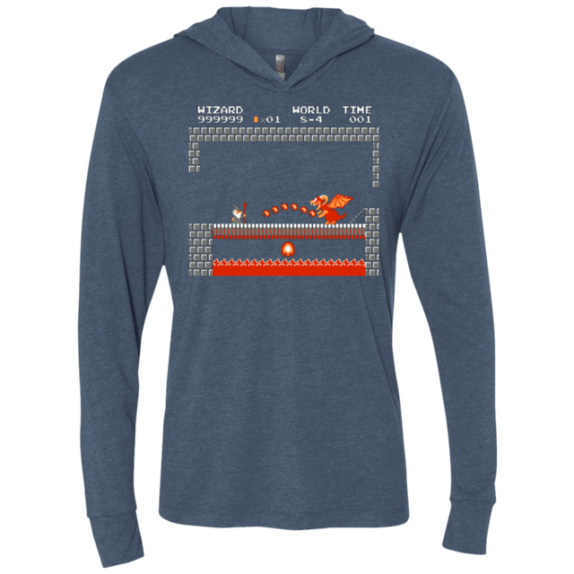 T-Shirts Indigo / X-Small Fly you fools Triblend Long Sleeve Hoodie Tee