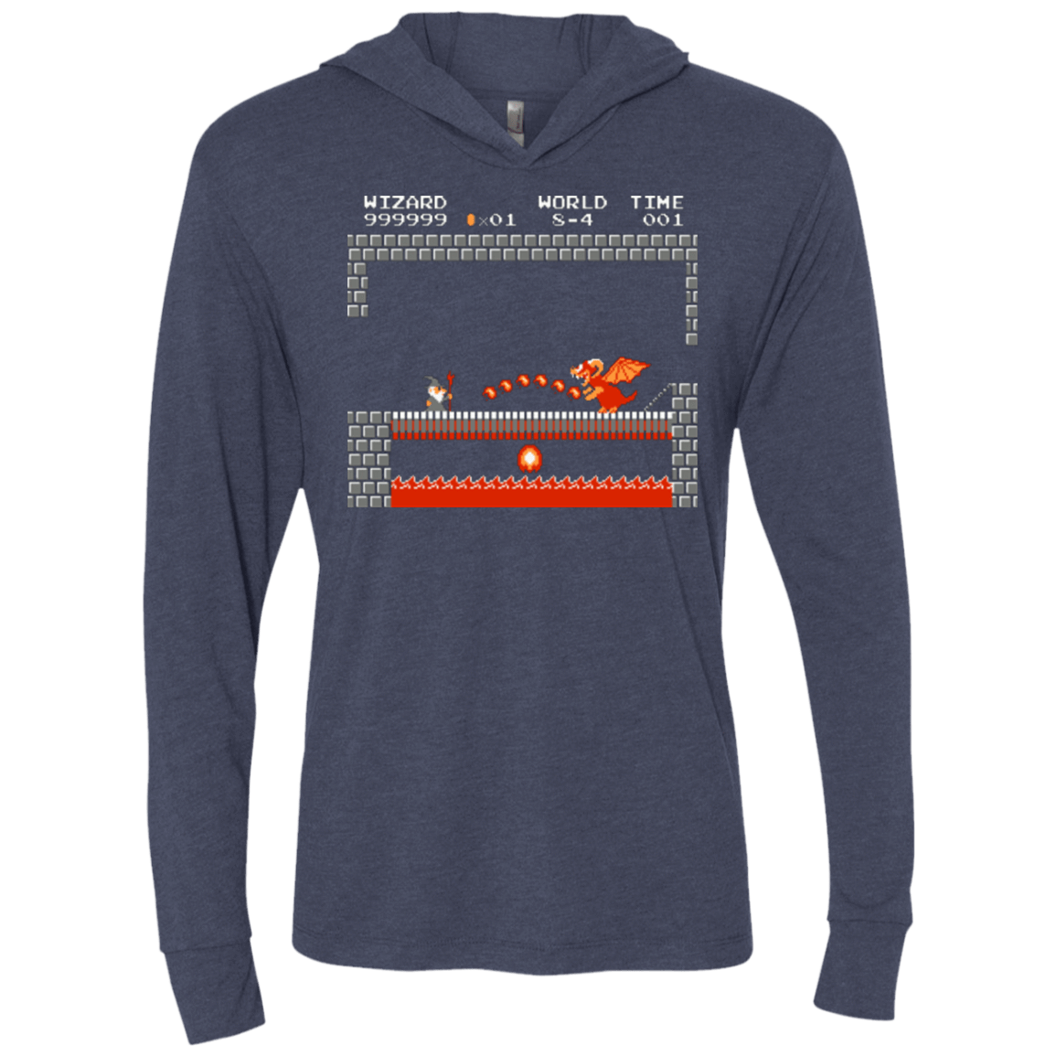 T-Shirts Vintage Navy / X-Small Fly you fools Triblend Long Sleeve Hoodie Tee