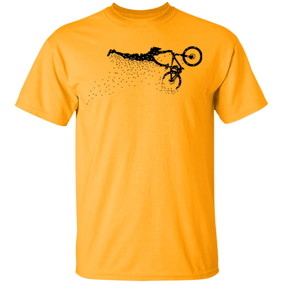 T-Shirts Gold / S Flying Away Bike Ride T-Shirt