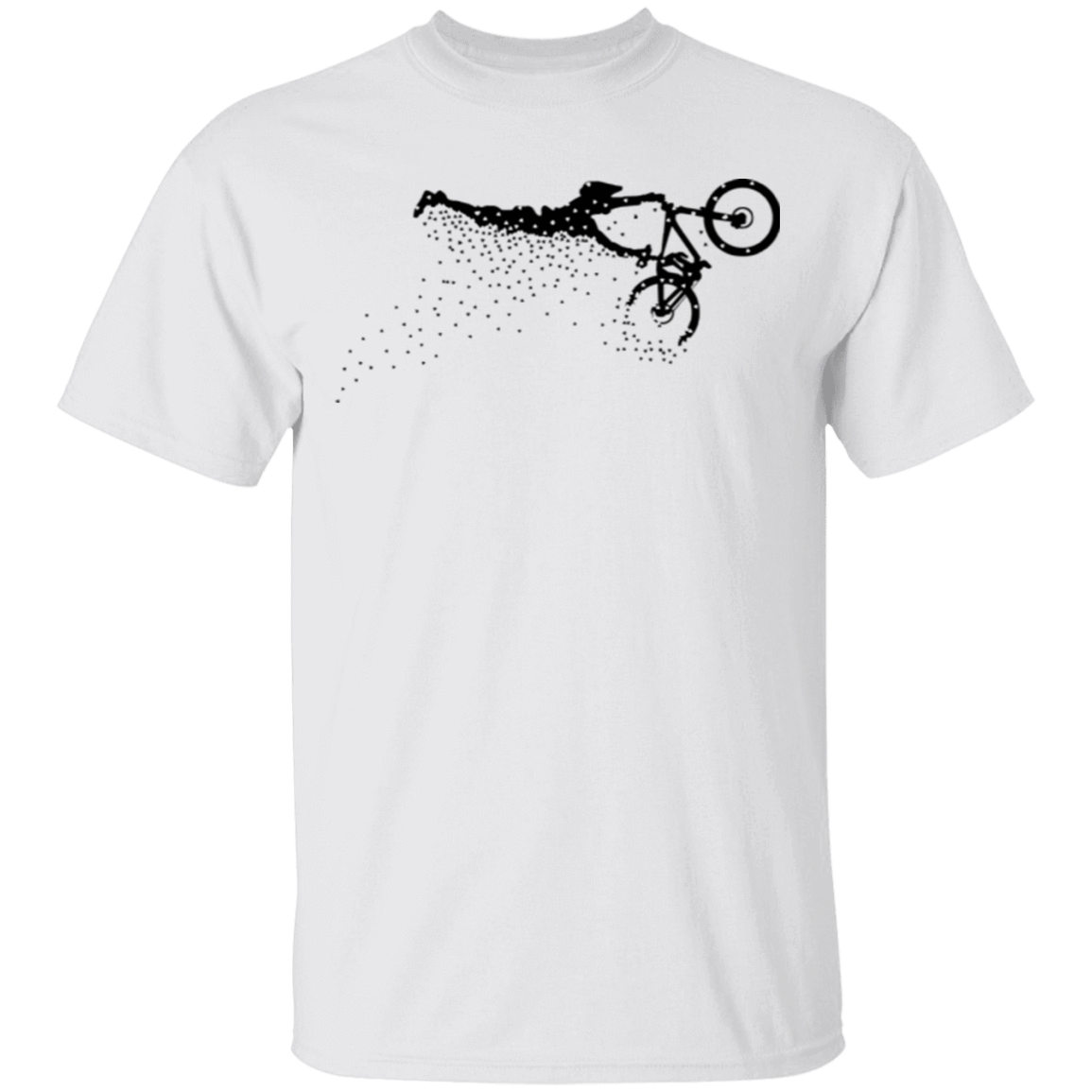 T-Shirts White / S Flying Away Bike Ride T-Shirt