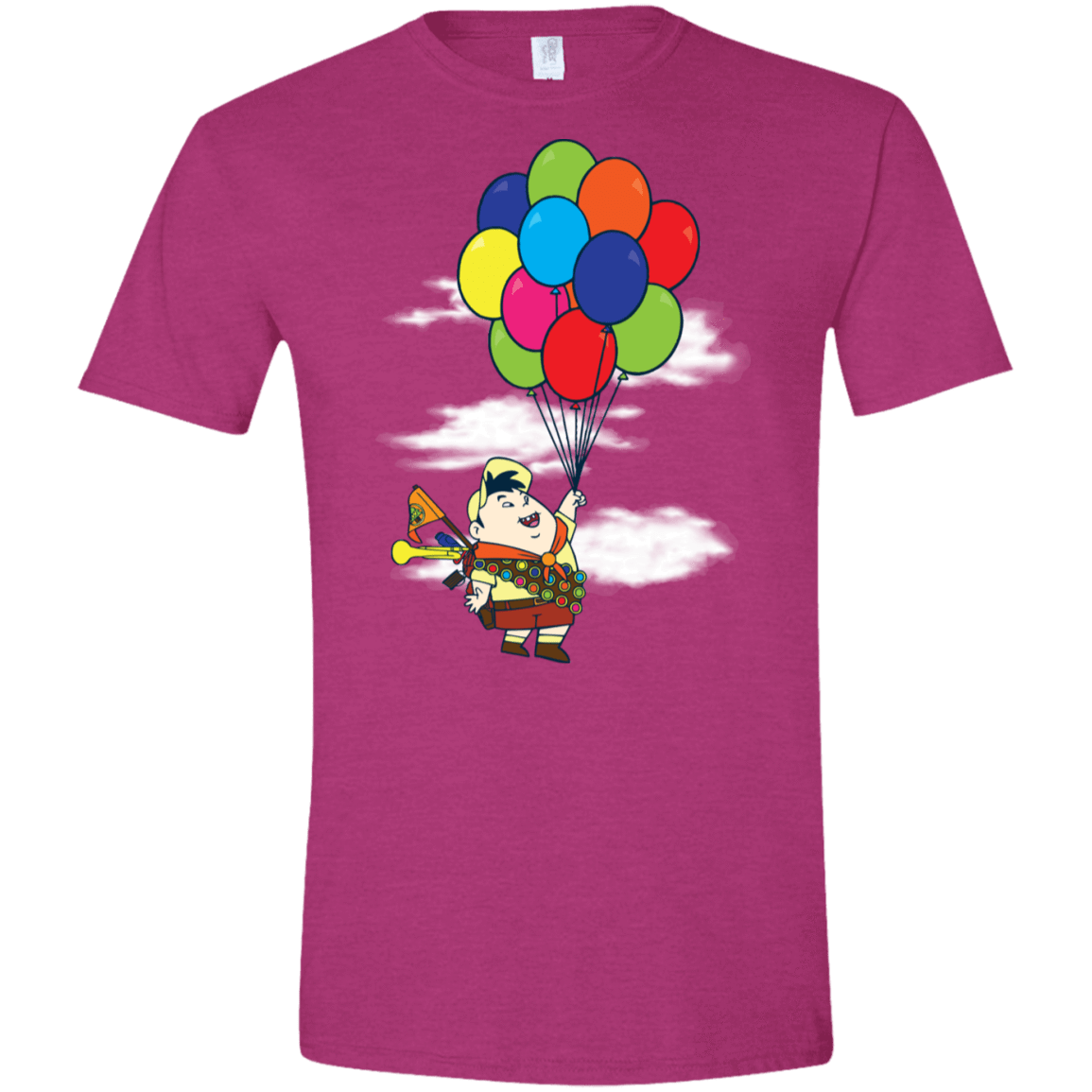 T-Shirts Antique Heliconia / S Flying Balloon Boy Men's Semi-Fitted Softstyle