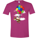 T-Shirts Antique Heliconia / S Flying Balloon Boy Men's Semi-Fitted Softstyle