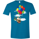 T-Shirts Antique Sapphire / S Flying Balloon Boy Men's Semi-Fitted Softstyle