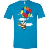 T-Shirts Sapphire / S Flying Balloon Boy Men's Semi-Fitted Softstyle