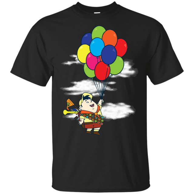 T-Shirts Black / S Flying Balloon Boy T-Shirt