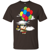 T-Shirts Dark Chocolate / S Flying Balloon Boy T-Shirt