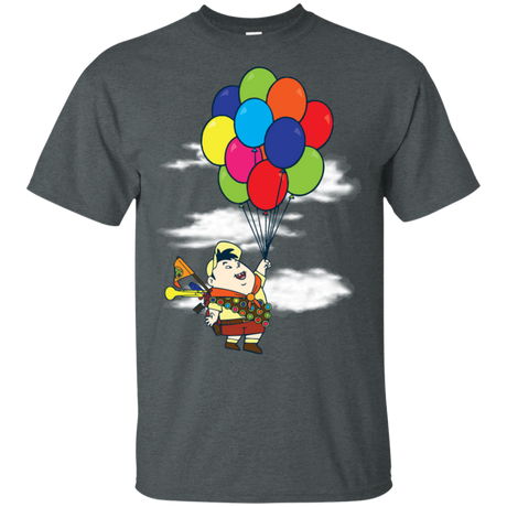 T-Shirts Dark Heather / S Flying Balloon Boy T-Shirt