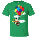 T-Shirts Irish Green / S Flying Balloon Boy T-Shirt