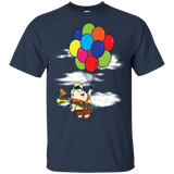 T-Shirts Navy / S Flying Balloon Boy T-Shirt