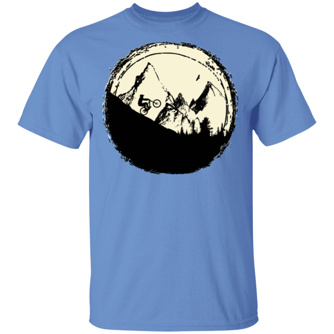 T-Shirts Carolina Blue / S Flying Eagle Mountain Bike T-Shirt