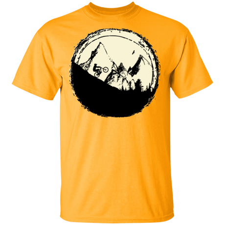 T-Shirts Gold / S Flying Eagle Mountain Bike T-Shirt