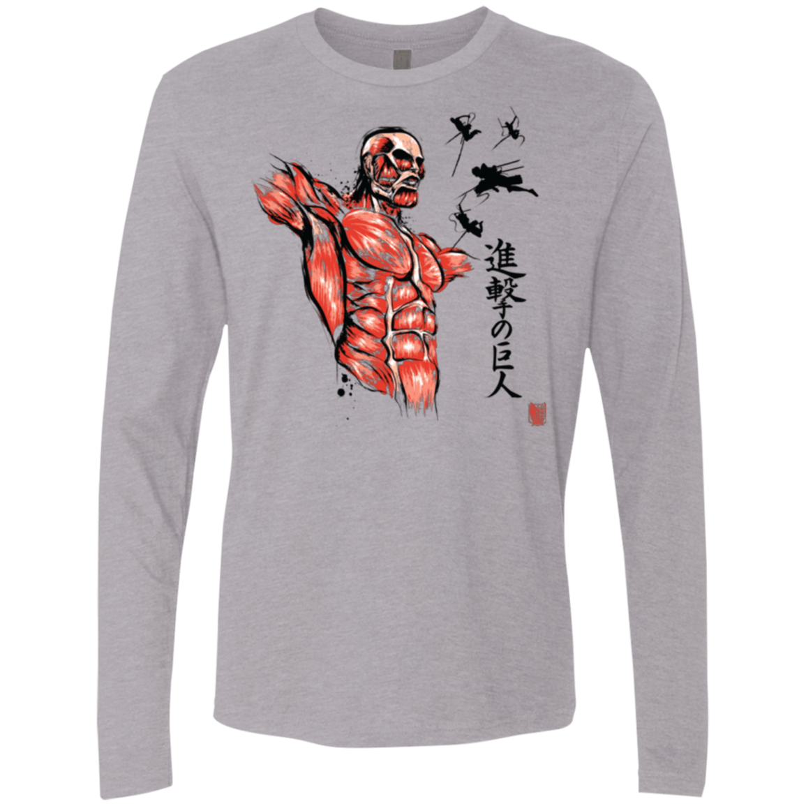 T-Shirts Heather Grey / Small Flying for Freedom Men's Premium Long Sleeve