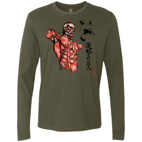 T-Shirts Military Green / Small Flying for Freedom Men's Premium Long Sleeve