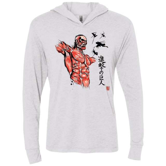 T-Shirts Heather White / X-Small Flying for Freedom Triblend Long Sleeve Hoodie Tee