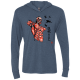 T-Shirts Indigo / X-Small Flying for Freedom Triblend Long Sleeve Hoodie Tee