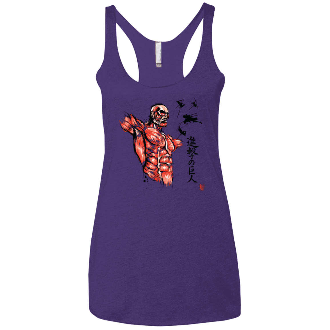 T-Shirts Purple / X-Small Flying for Freedom Women's Triblend Racerback Tank