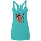 T-Shirts Tahiti Blue / X-Small Flying for Freedom Women's Triblend Racerback Tank