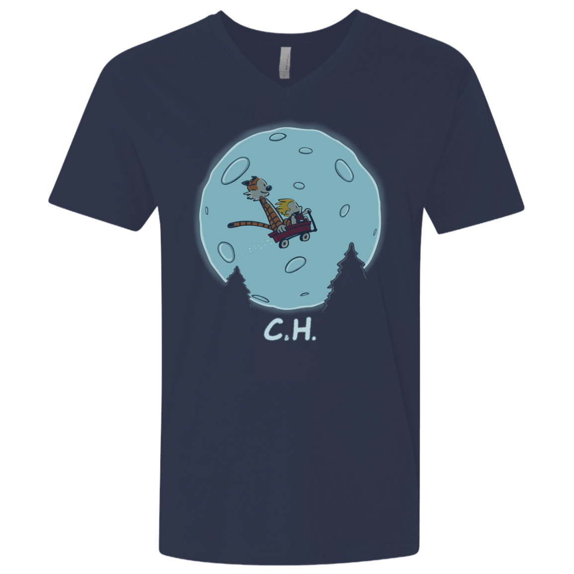 T-Shirts Midnight Navy / X-Small Flying Wagon Men's Premium V-Neck