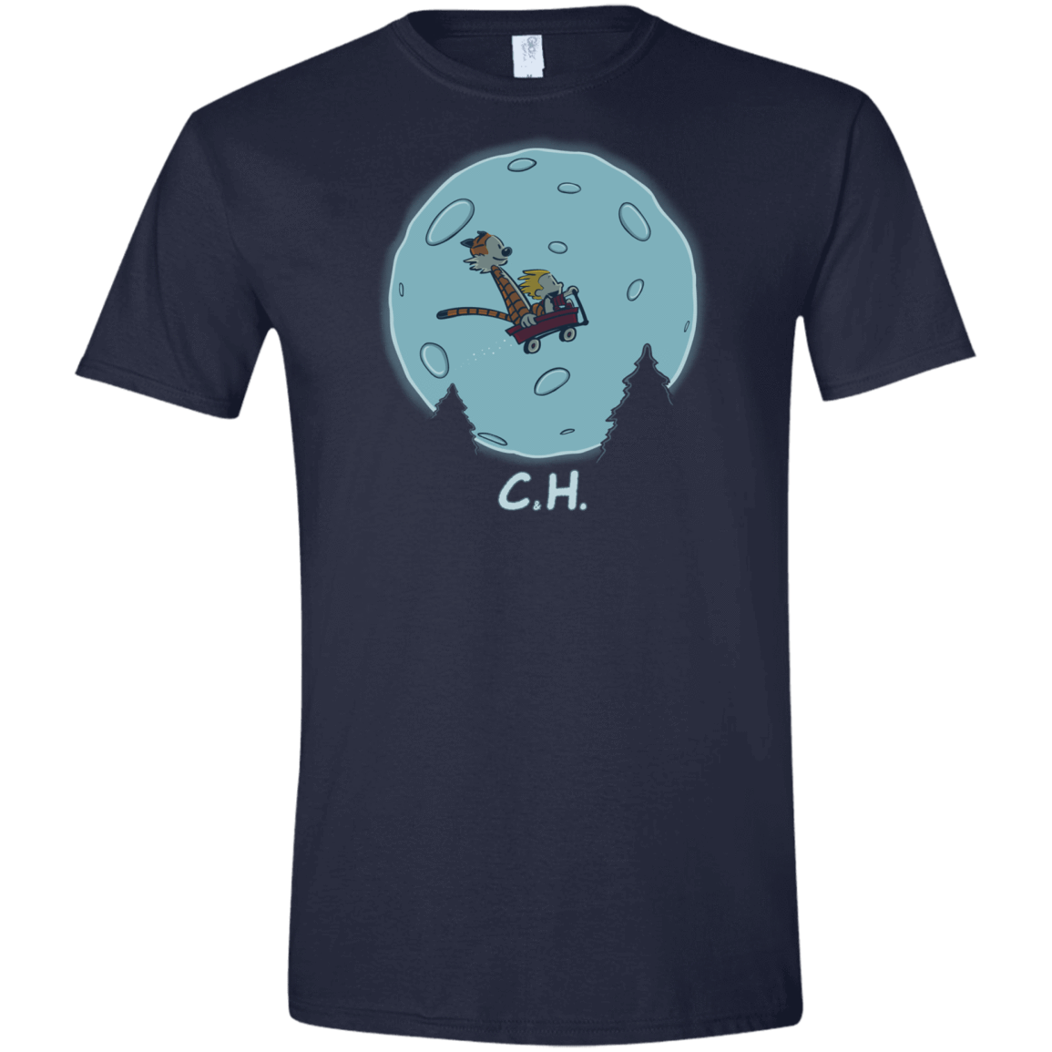 T-Shirts Navy / X-Small Flying Wagon Men's Semi-Fitted Softstyle