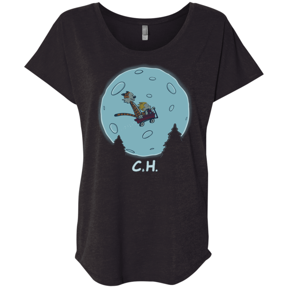 T-Shirts Vintage Black / X-Small Flying Wagon Triblend Dolman Sleeve