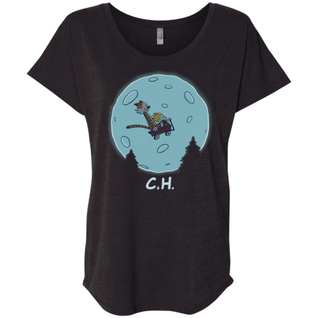 T-Shirts Vintage Black / X-Small Flying Wagon Triblend Dolman Sleeve