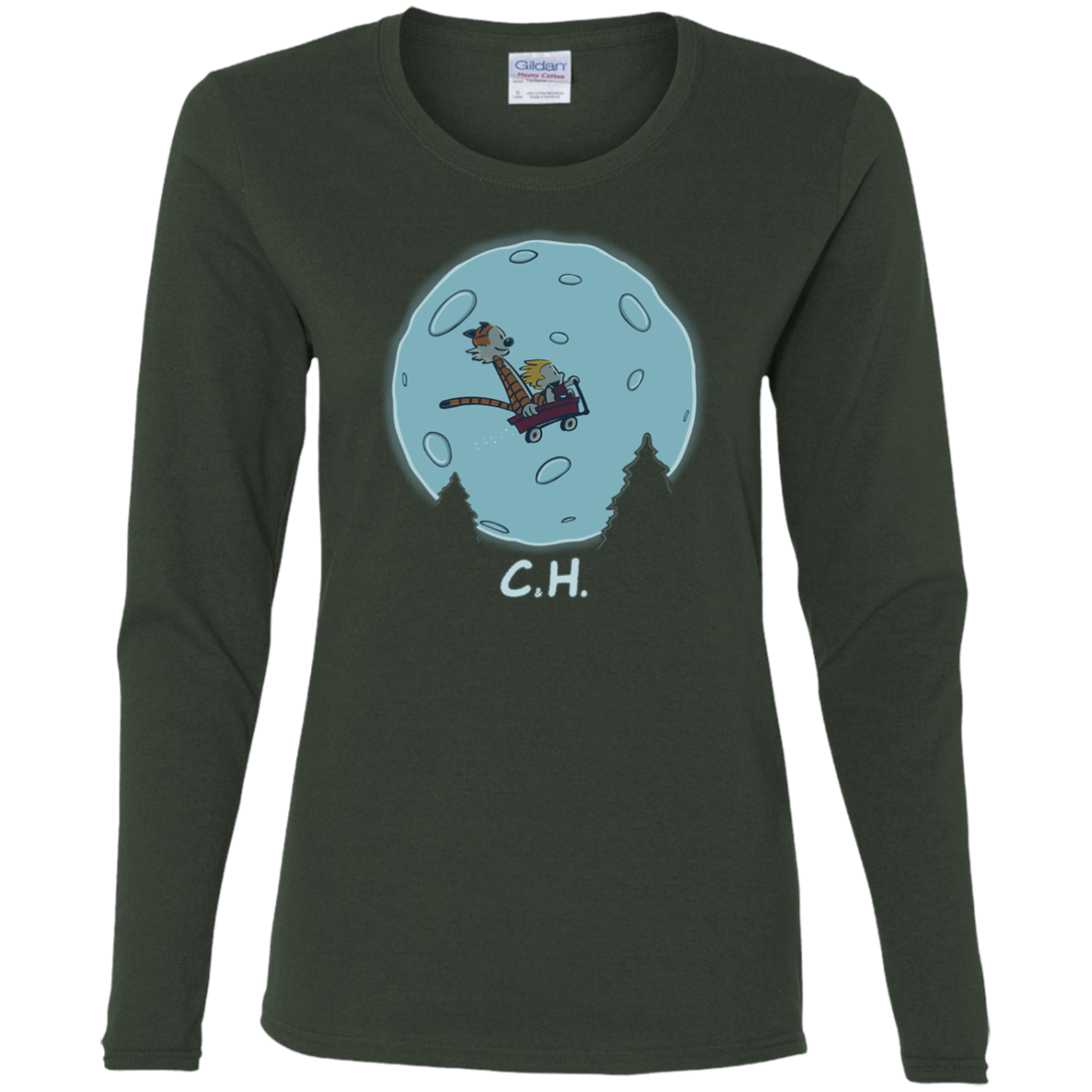T-Shirts Forest / S Flying Wagon Women's Long Sleeve T-Shirt