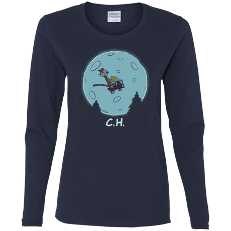T-Shirts Navy / S Flying Wagon Women's Long Sleeve T-Shirt