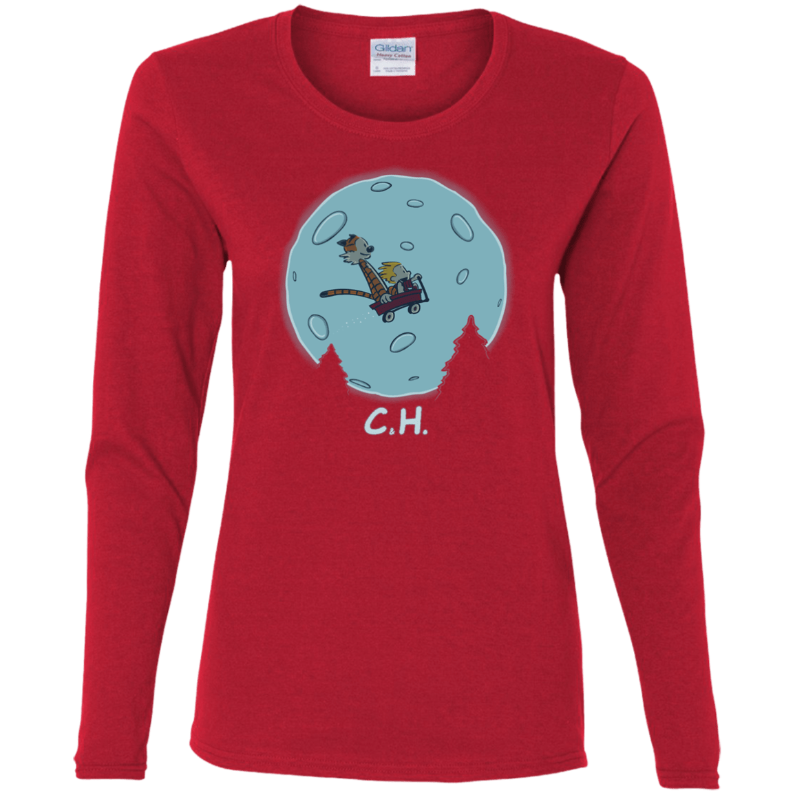 T-Shirts Red / S Flying Wagon Women's Long Sleeve T-Shirt