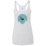 T-Shirts Heather White / X-Small Flying Wagon Women's Triblend Racerback Tank