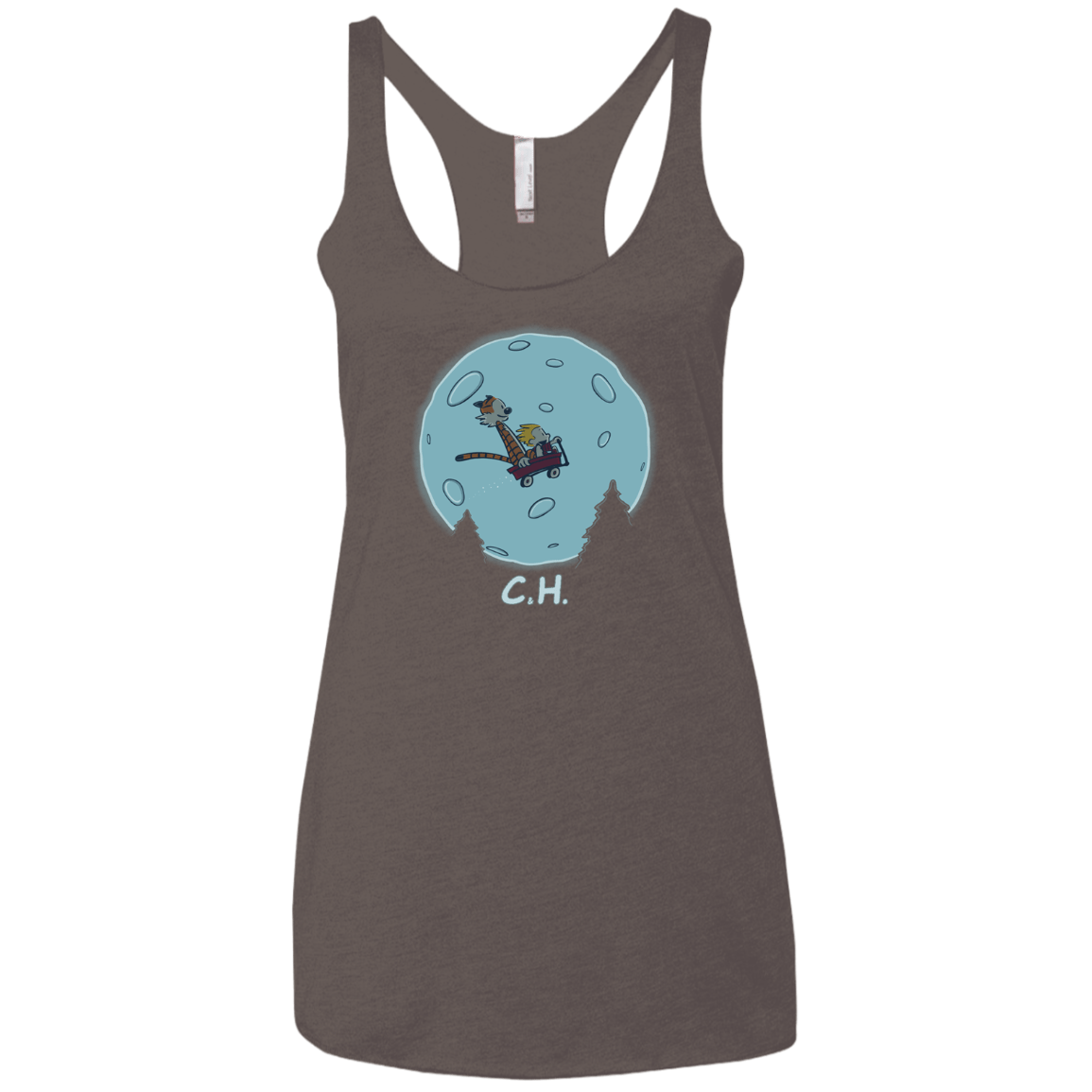 T-Shirts Macchiato / X-Small Flying Wagon Women's Triblend Racerback Tank