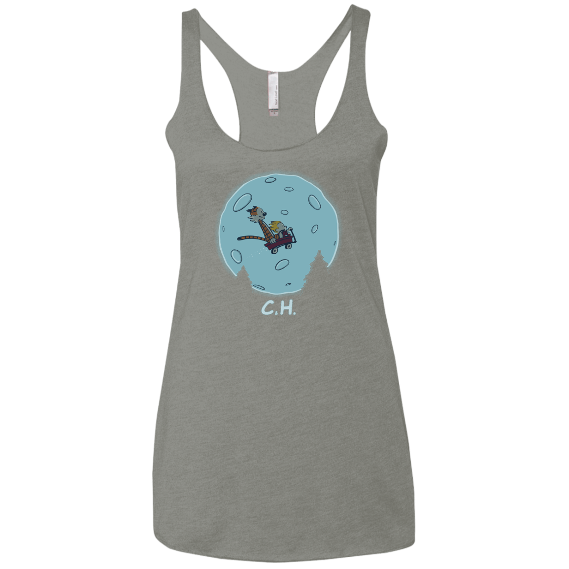 Flying Wagon Women's Triblend Racerback Tank