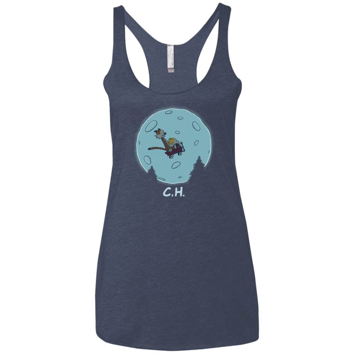 Flying Wagon Women's Triblend Racerback Tank