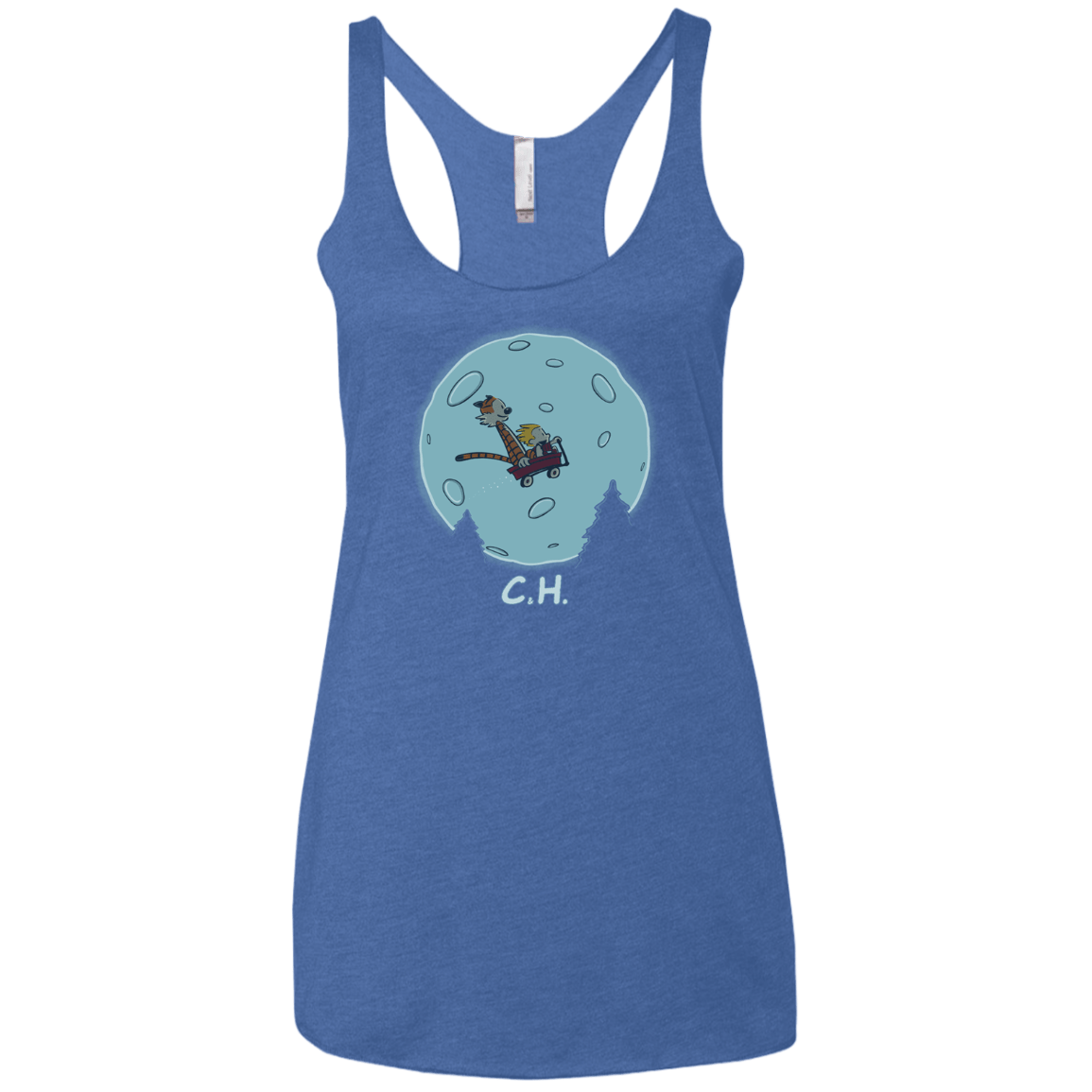 T-Shirts Vintage Royal / X-Small Flying Wagon Women's Triblend Racerback Tank