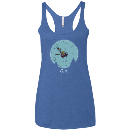 T-Shirts Vintage Royal / X-Small Flying Wagon Women's Triblend Racerback Tank