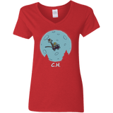 T-Shirts Red / S Flying Wagon Women's V-Neck T-Shirt