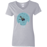 T-Shirts Sport Grey / S Flying Wagon Women's V-Neck T-Shirt