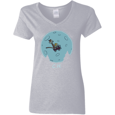 T-Shirts Sport Grey / S Flying Wagon Women's V-Neck T-Shirt