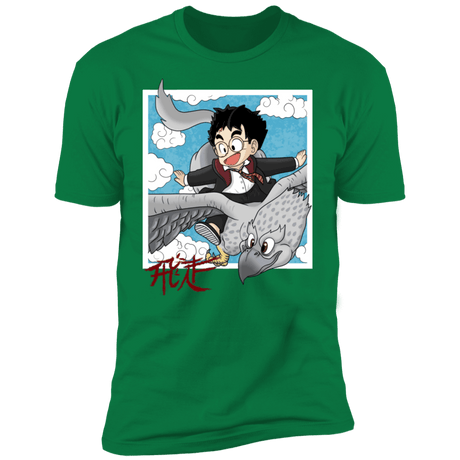 T-Shirts Kelly Green / S Flying with Buck Men's Premium T-Shirt