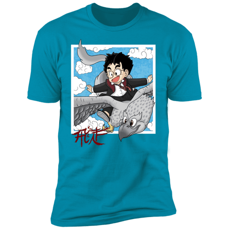 T-Shirts Turquoise / S Flying with Buck Men's Premium T-Shirt