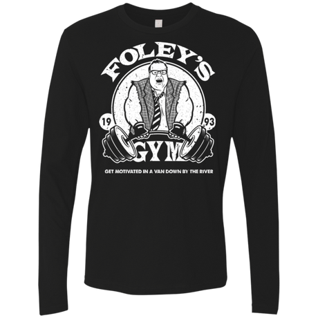 T-Shirts Black / Small Foleys Gym Men's Premium Long Sleeve