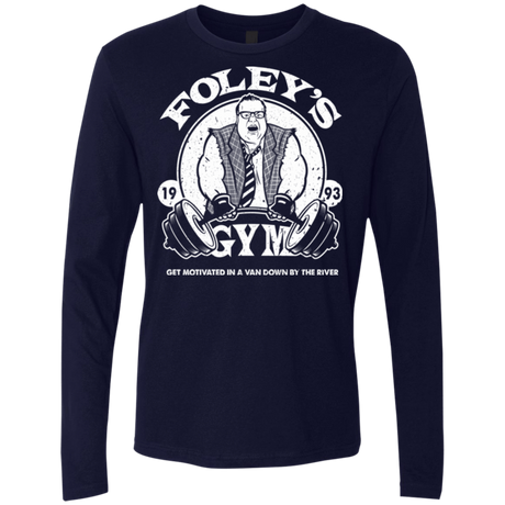 T-Shirts Midnight Navy / Small Foleys Gym Men's Premium Long Sleeve