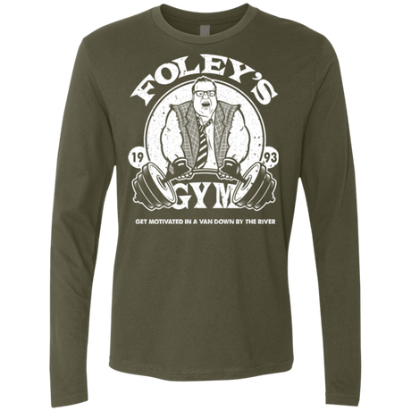 T-Shirts Military Green / Small Foleys Gym Men's Premium Long Sleeve