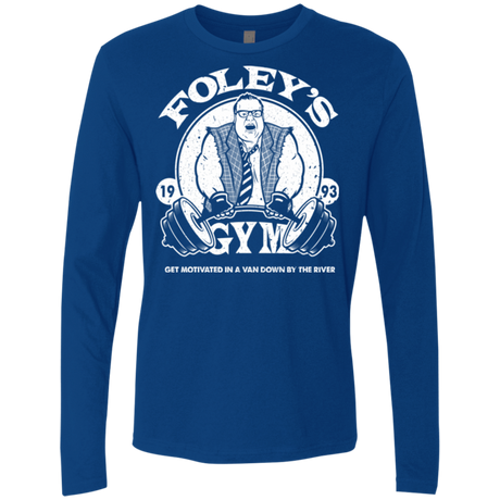 T-Shirts Royal / Small Foleys Gym Men's Premium Long Sleeve