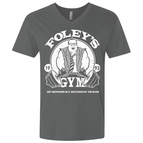 T-Shirts Heavy Metal / X-Small Foleys Gym Men's Premium V-Neck