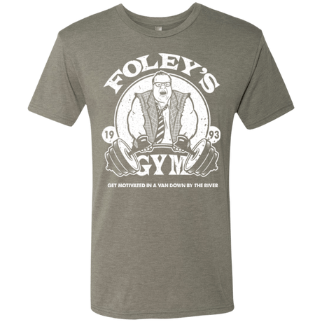 T-Shirts Venetian Grey / Small Foleys Gym Men's Triblend T-Shirt