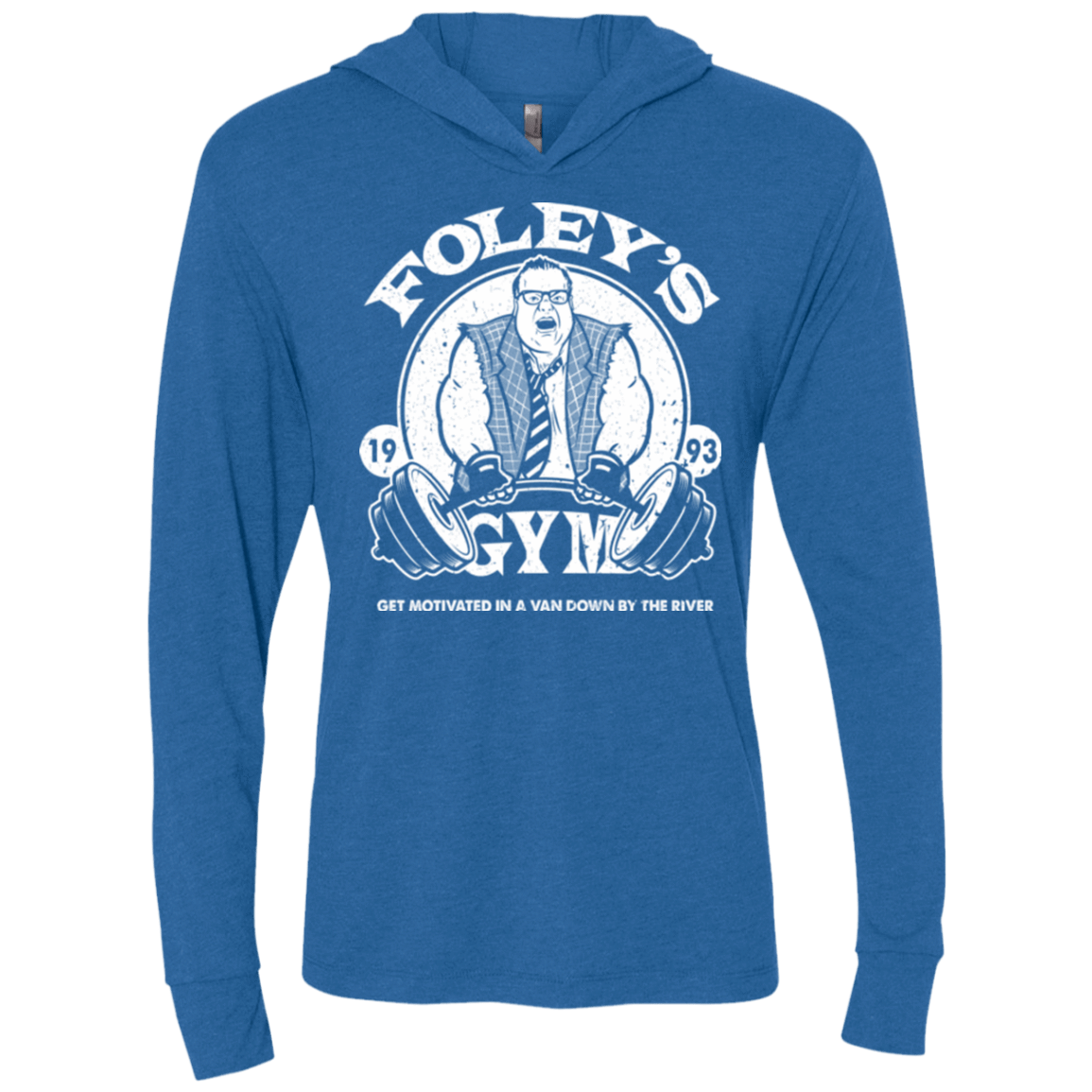 T-Shirts Vintage Royal / X-Small Foleys Gym Triblend Long Sleeve Hoodie Tee